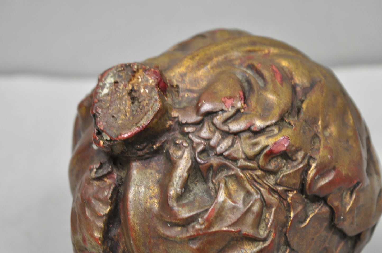 Vintage Dorothy Draper Style Fold Formed Resin Artisan Crafted Cabbage Sculpture