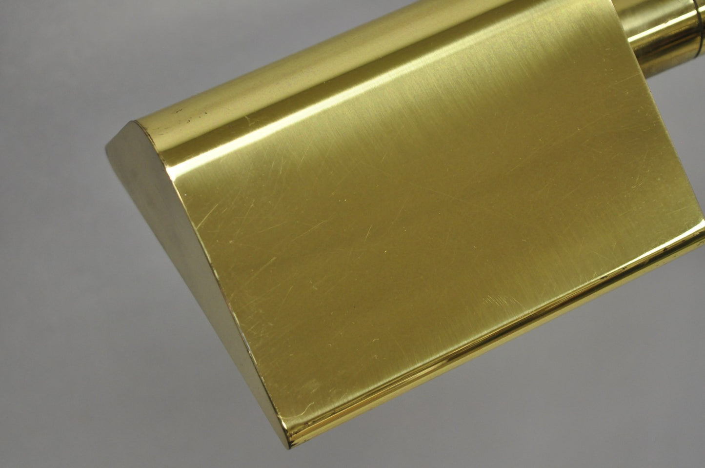 Vintage Chapman Mid Century Modern Adjustable Brass Reading Pharmacy Floor Lamp