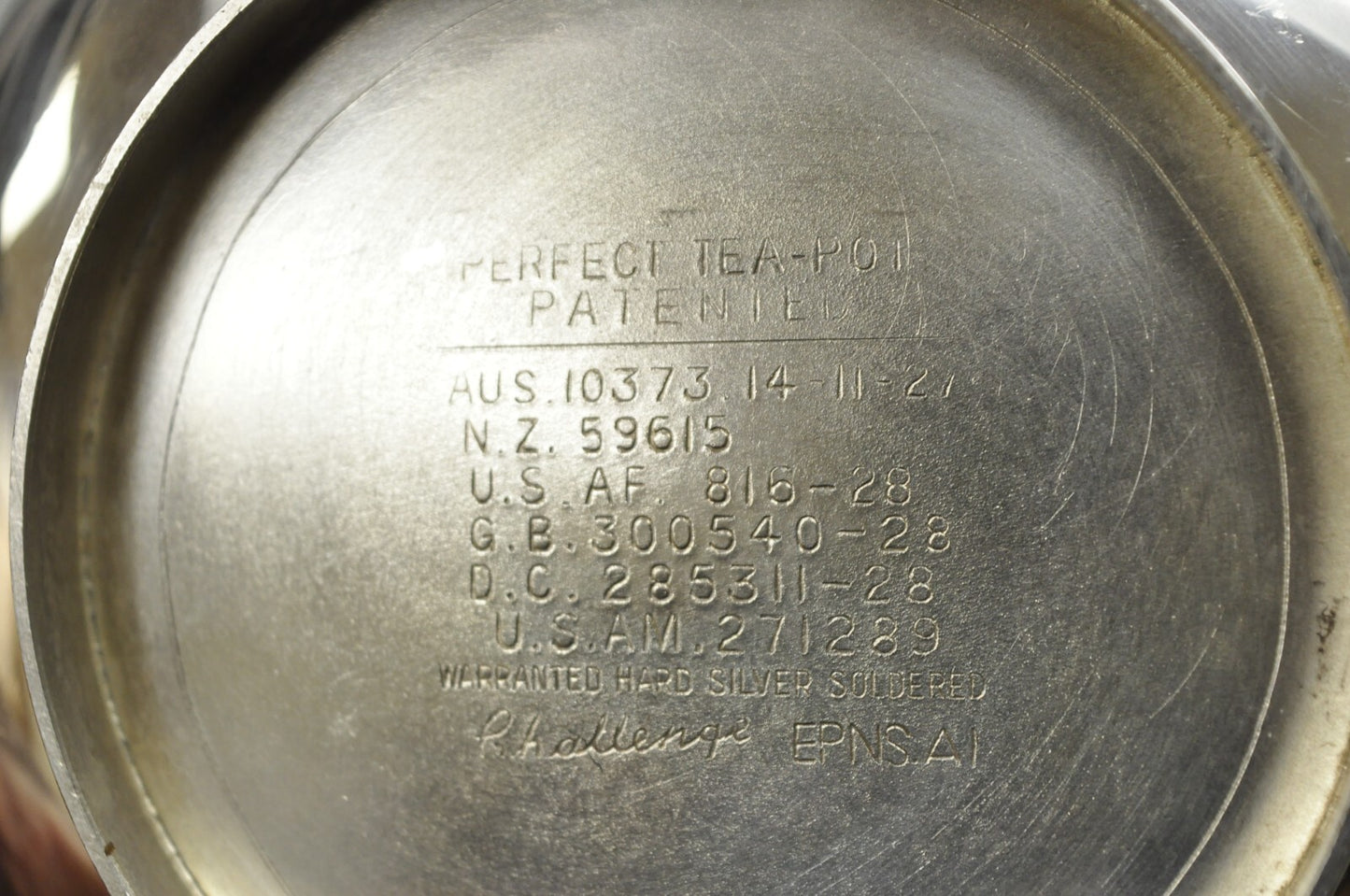 Vintage Robur Challenge EPNS ‘Perfect Tea-pot’ Silver Plated Tea Kettle