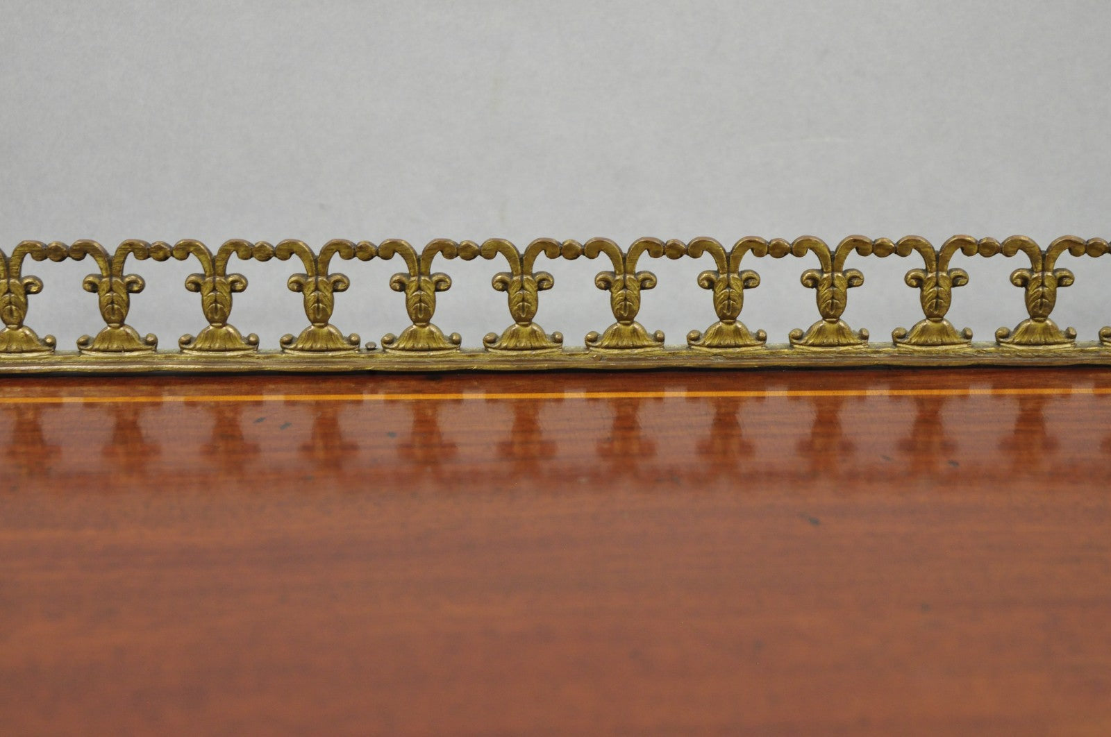 Antique French Louis XV Style Marquetry Inlaid Drop Front Ladies Writing Desk