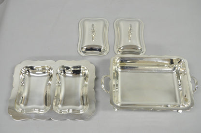 English Regency Double Rectangular Small Chafing Dish by Alexander Clark, London