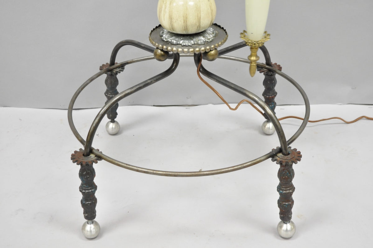 Unique Vintage Retro Steampunk Adjustable Cantilever Pulley Victorian Floor Lamp