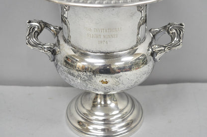 Vintage Sheridan Victorian Engraved Silver Plated Champagne Chiller Ice Bucket