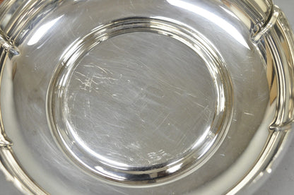 Vintage Lundt M-85 Silver Plated Round Scalloped Serving Candy Dish Bowl