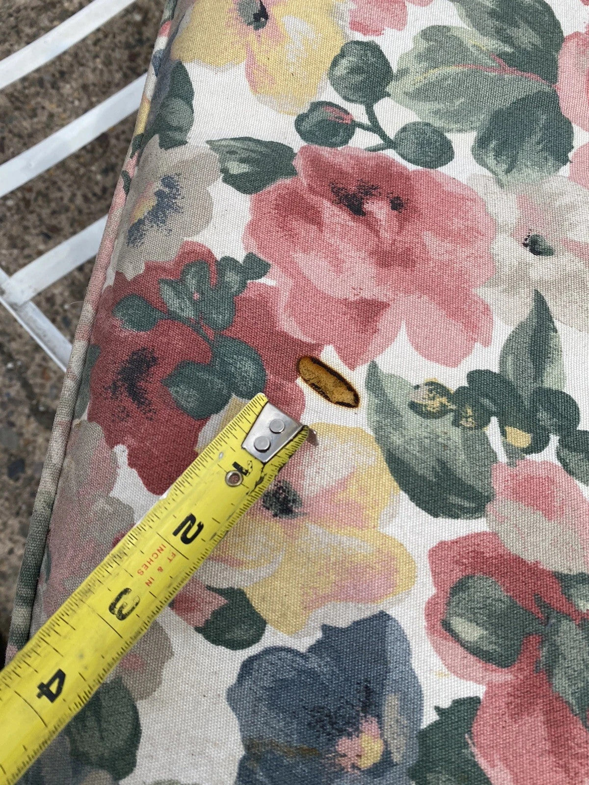 Vintage Meadowcraft Dogwood Wrought Iron Garden Patio Set Sofa Chairs - 3 Pc Set