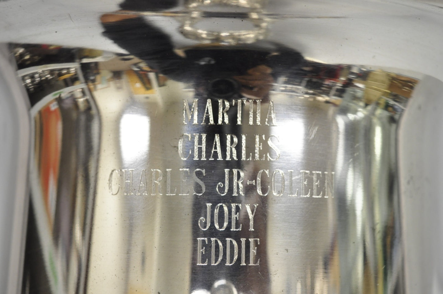 Vintage Leonard Silver Plated Trophy Cup Champagne Chiller Ice Bucket Engraved