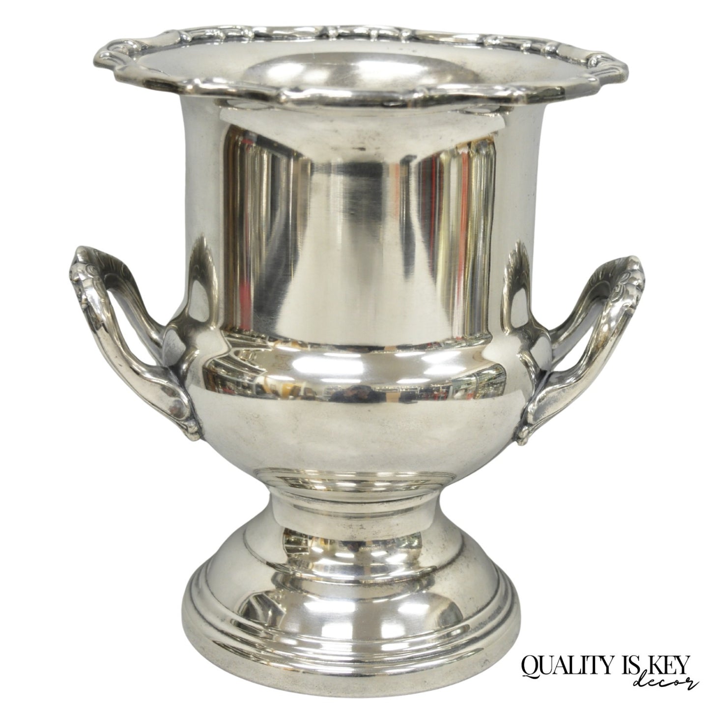 Vintage Leonard Silver Plated Trophy Cup Urn Champagne Chiller Bar Ice Bucket
