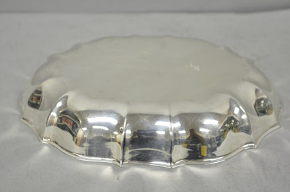 Vintage FB Rogers Regency 612 Silver Plated Oval Scalloped Serving Dish Bowl
