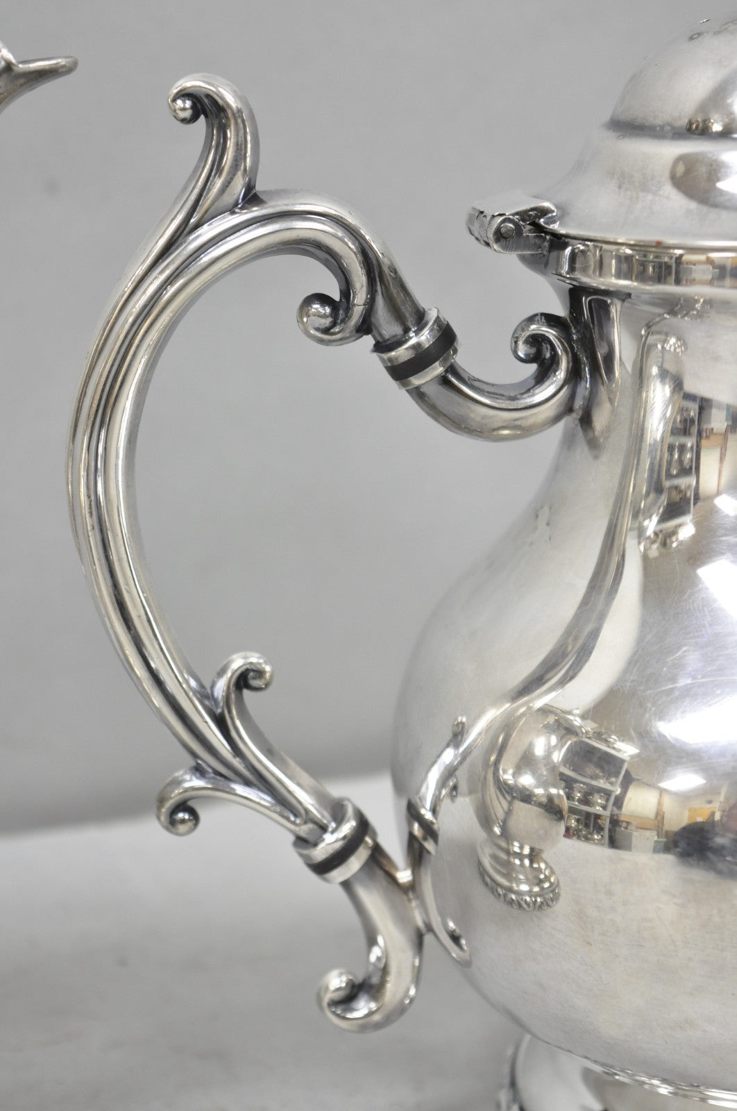 Vintage Victorian Silver Plated Coffee Pot & Tea Pot by National 3000 & 3001