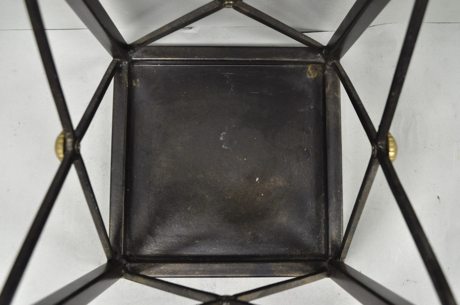 Contemporary Italian Neoclassical Style Iron X- Form Umbrella Cane Stand