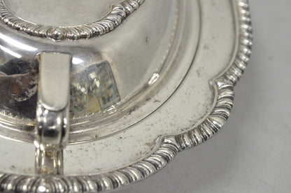 Vintage Sheffield Victorian Silver Plated Covered Vegetable Serving Dish