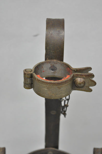 Antique German Arts & Crafts Wrought Iron Asbach Uralt 3 L Brandy Pourer Server