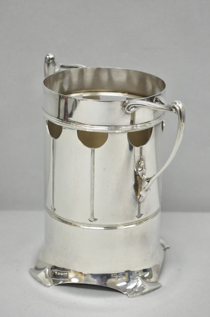 Roberts and Belk Art Nouveau Silver Plated Champagne Chiller Wine Bottle Coaster