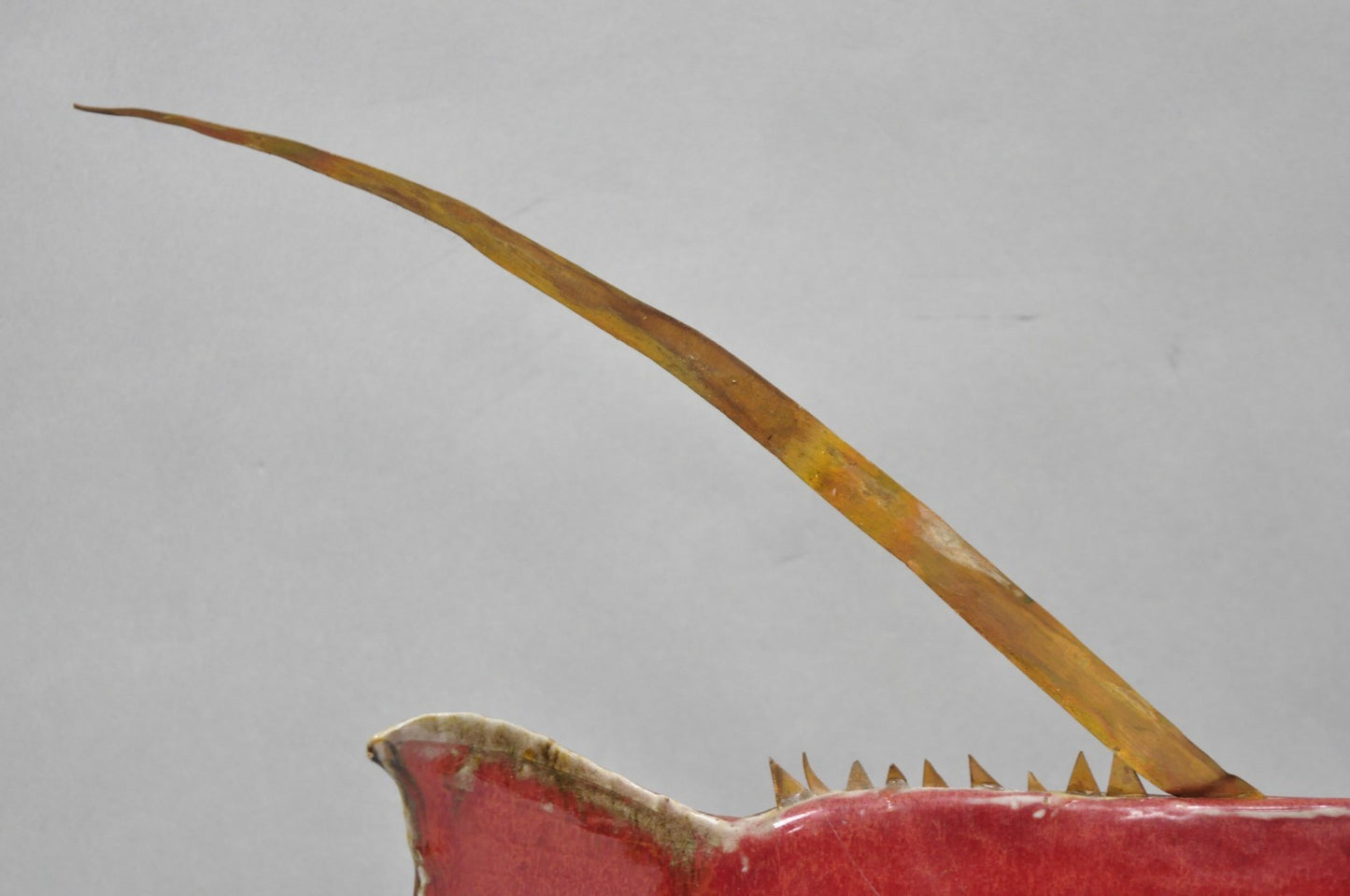 Vintage Mid Century Modern Ceramic Pottery Red Fish by Harry Guthrie Phillips