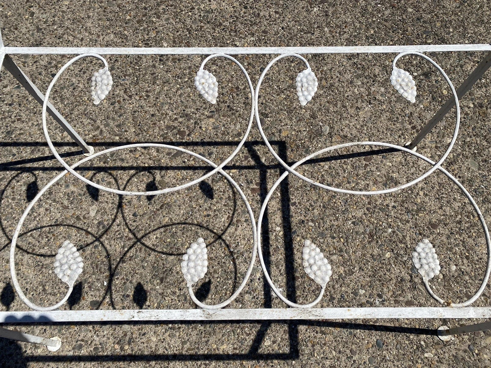 Vintage John Salterini Grapevine Wrought Iron Garden Patio Dining Set - 7 Pc Set