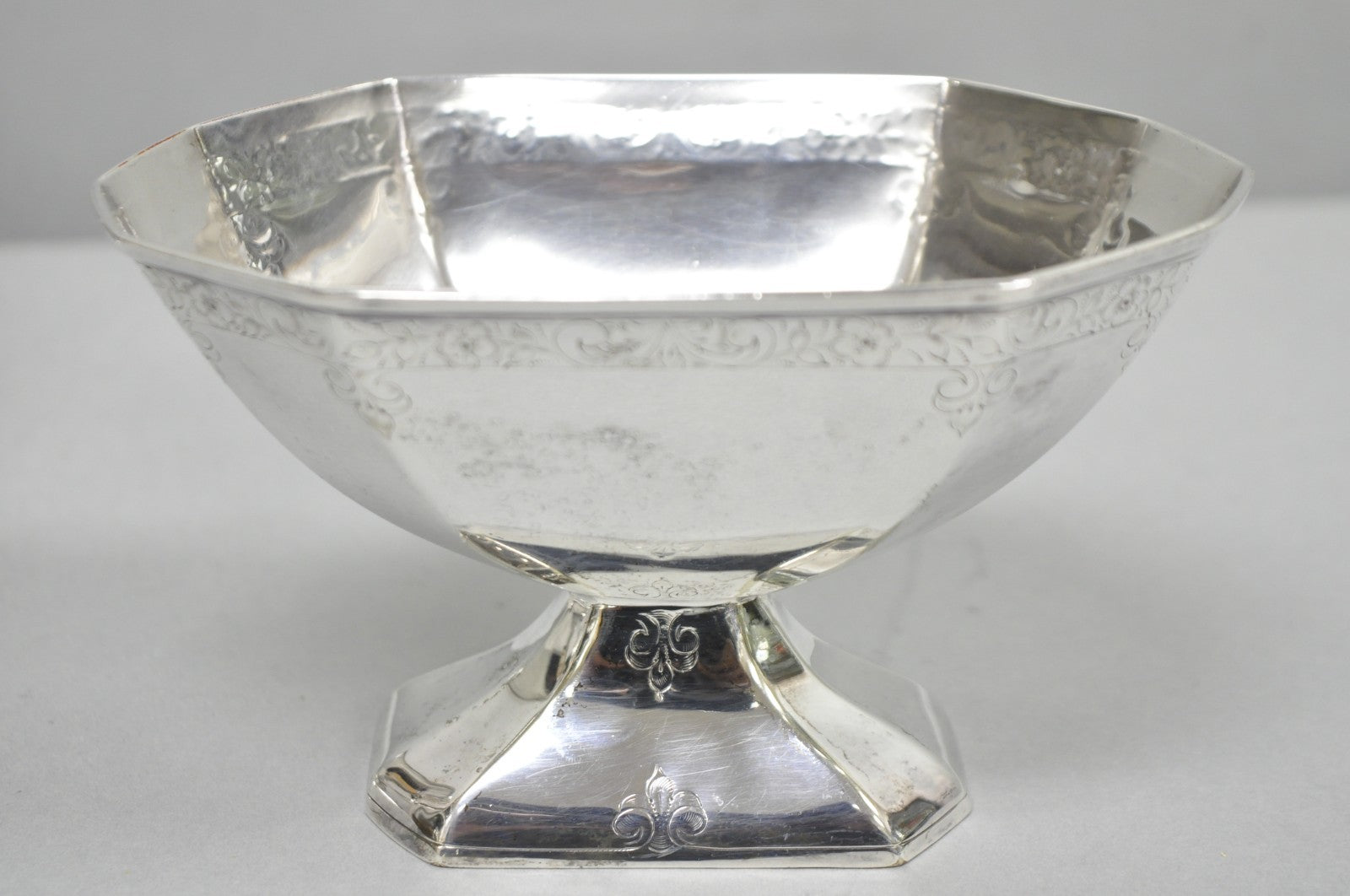Antique English Art Deco Silver Plated Tea Service Set by BSCEP (5329) - 4 Pcs