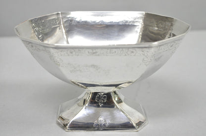 Antique English Art Deco Silver Plated Tea Service Set by BSCEP (5329) - 4 Pcs
