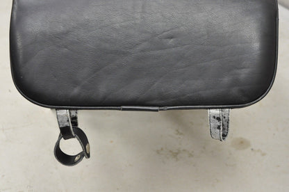 Replica Le Corbusier LC4 Style Chaise Lounge Chair in Black Leather