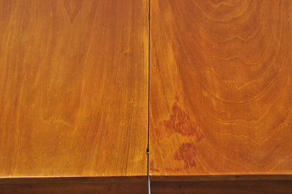 Antique American Empire 54" Square Mahogany Paw Foot Pedestal Base Dining Table