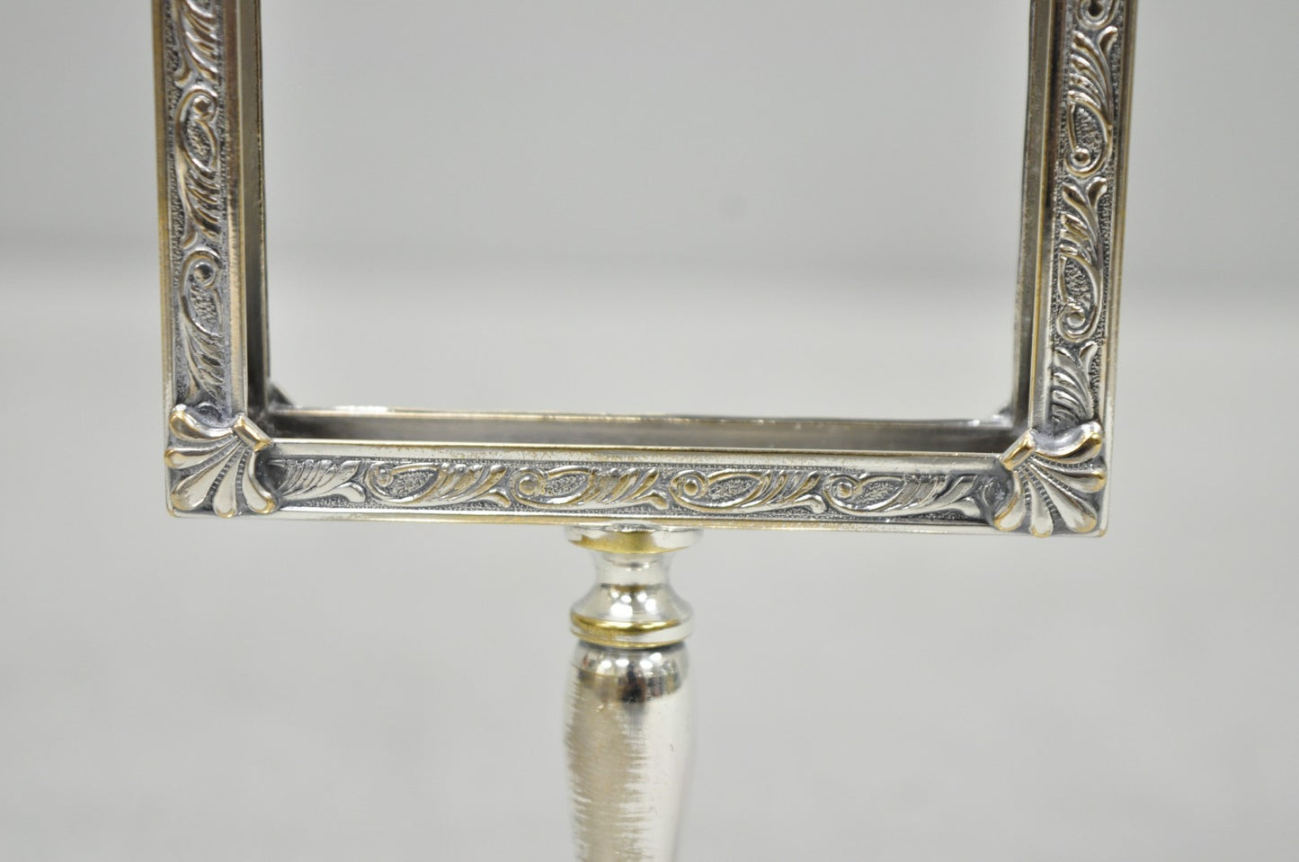 Vintage Charles S Beller Silver Plated Cigarette Holder Picture Frame w "B" Mono