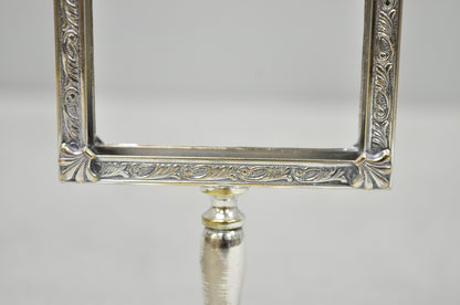 Vintage Charles S Beller Silver Plated Cigarette Holder Picture Frame w "B" Mono