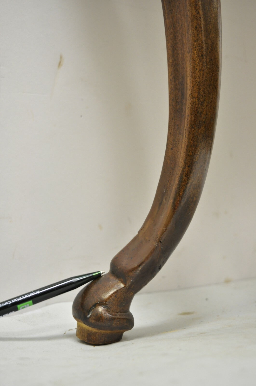 Vintage Italian Regency Burlwood Laminate Saber Leg Tall Secretary Desk Display