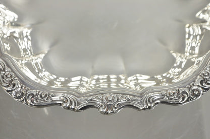 Vintage International Silver Co "Countess" Silver Plated Scalloped Dish Bowl