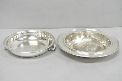 Vintage Victorian Silver Plated 10" Round Covered Vegetable Serving Dish