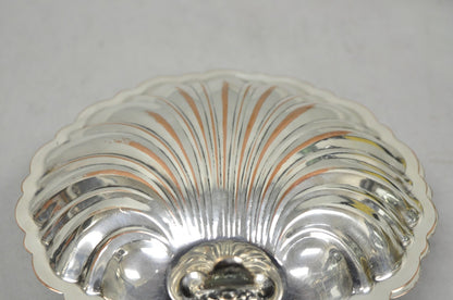 Antique English Regency Silver Plated Clam Shell Table Butler Serving Dish