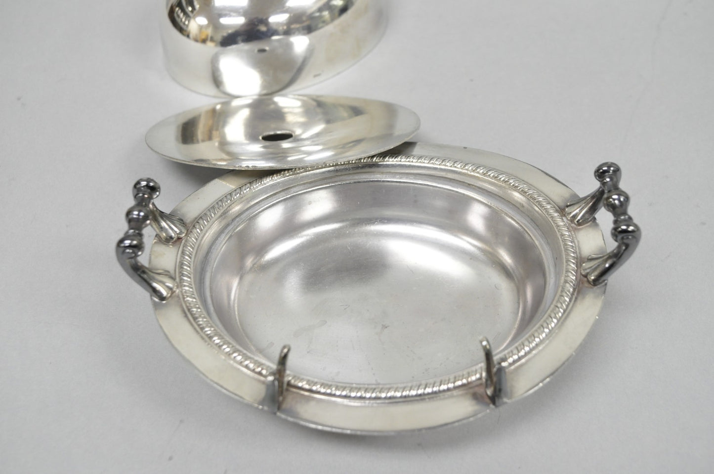 Antique Victorian Middletown Plate Co Silver Plated Fancy Covered Butter Dish