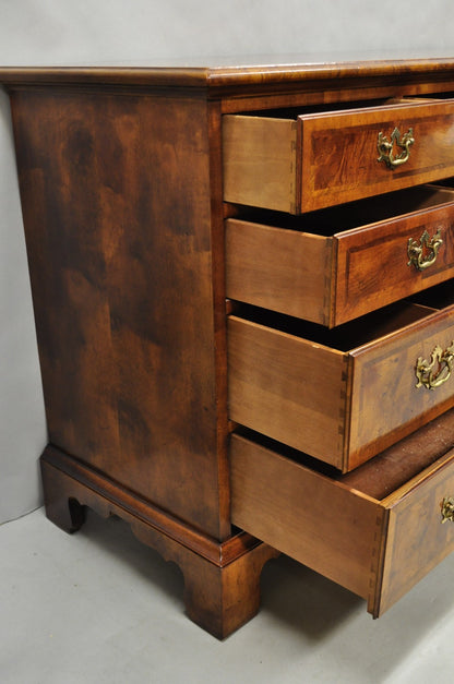 Henredon Aston Court Burl Wood Georgian Style Mahogany Long Dresser Credenza
