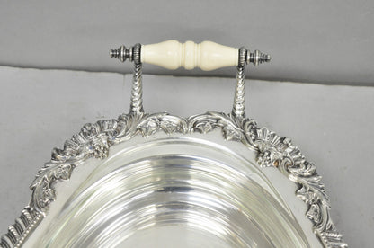 Antique Sheffield Victorian Silver Plated Large Twin Handle Serving Dish Platter