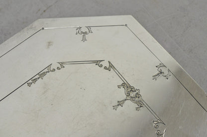 Antique Sheffield Victorian Silver Plated Expanding Octagonal Pot Trivet