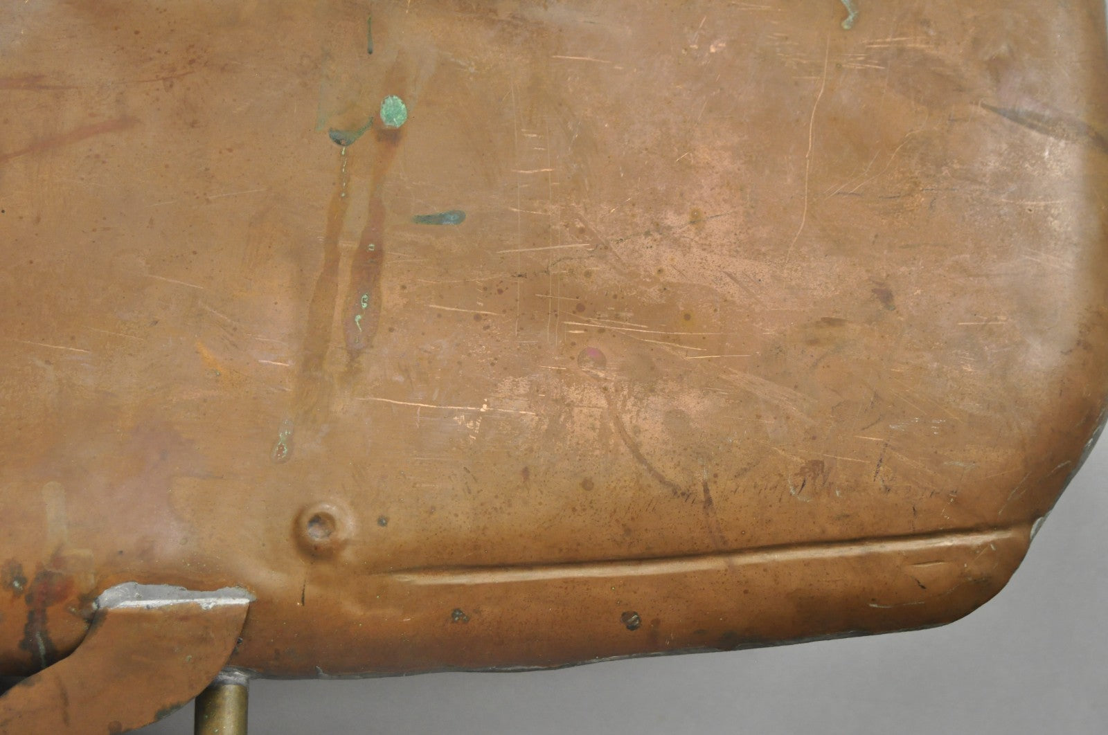 Antique Arts & Crafts Moby Dick "Whale" Copper Metal 37" Weathervane