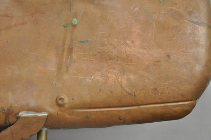 Antique Arts & Crafts Moby Dick "Whale" Copper Metal 37" Weathervane