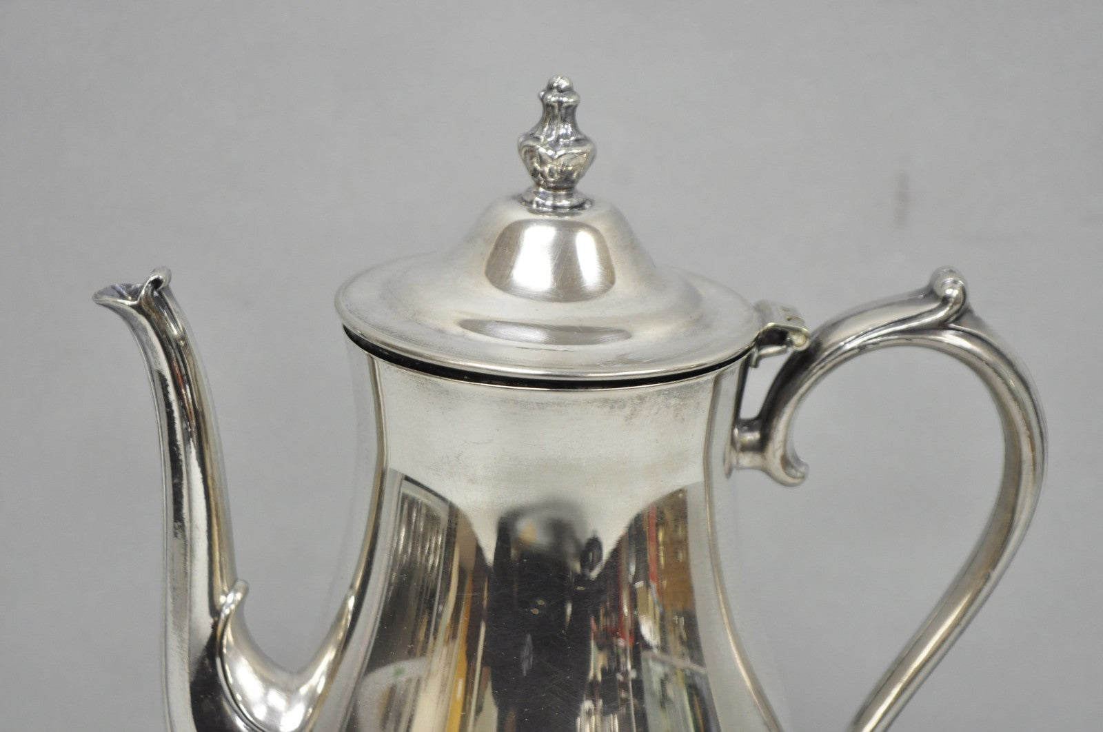Vintage International Silver Co Silver Plated Victorian Teapot Coffee Pot
