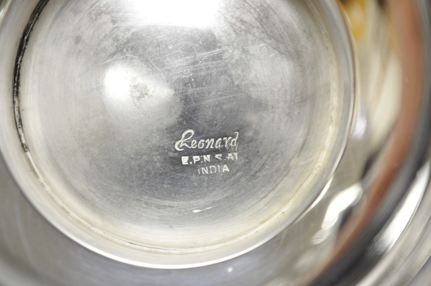 Vintage Leonard Victorian Silver Plated Small Ice Bucket Chiller w/ Handle