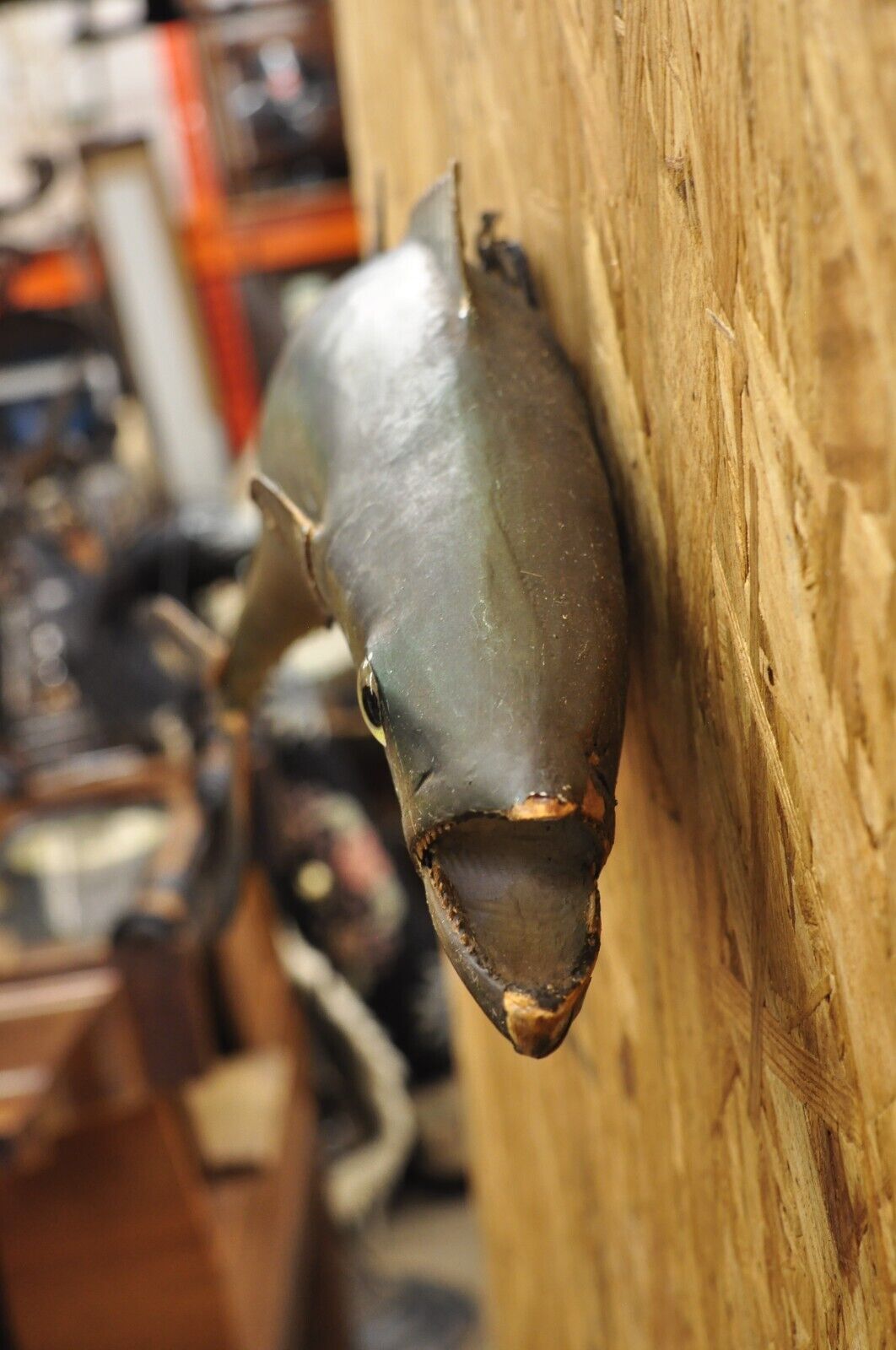 Vintage Kanadi Kingfish Mackerel Fish Replica Wall Mount Taxidermy Fishing Decor