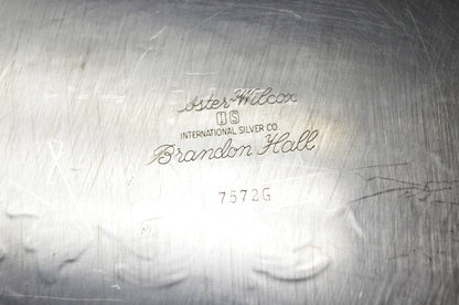 Webster Wilcox "Brandon Hall" 7572G Silver Plated Reticulated 15" Round Bar Tray