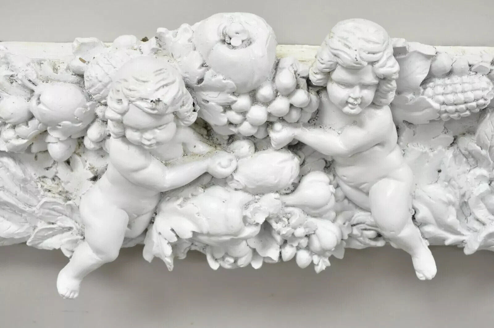 Finesse Originals Rococo Figural Cherub Grapevine Large Fiberglass Art Frame