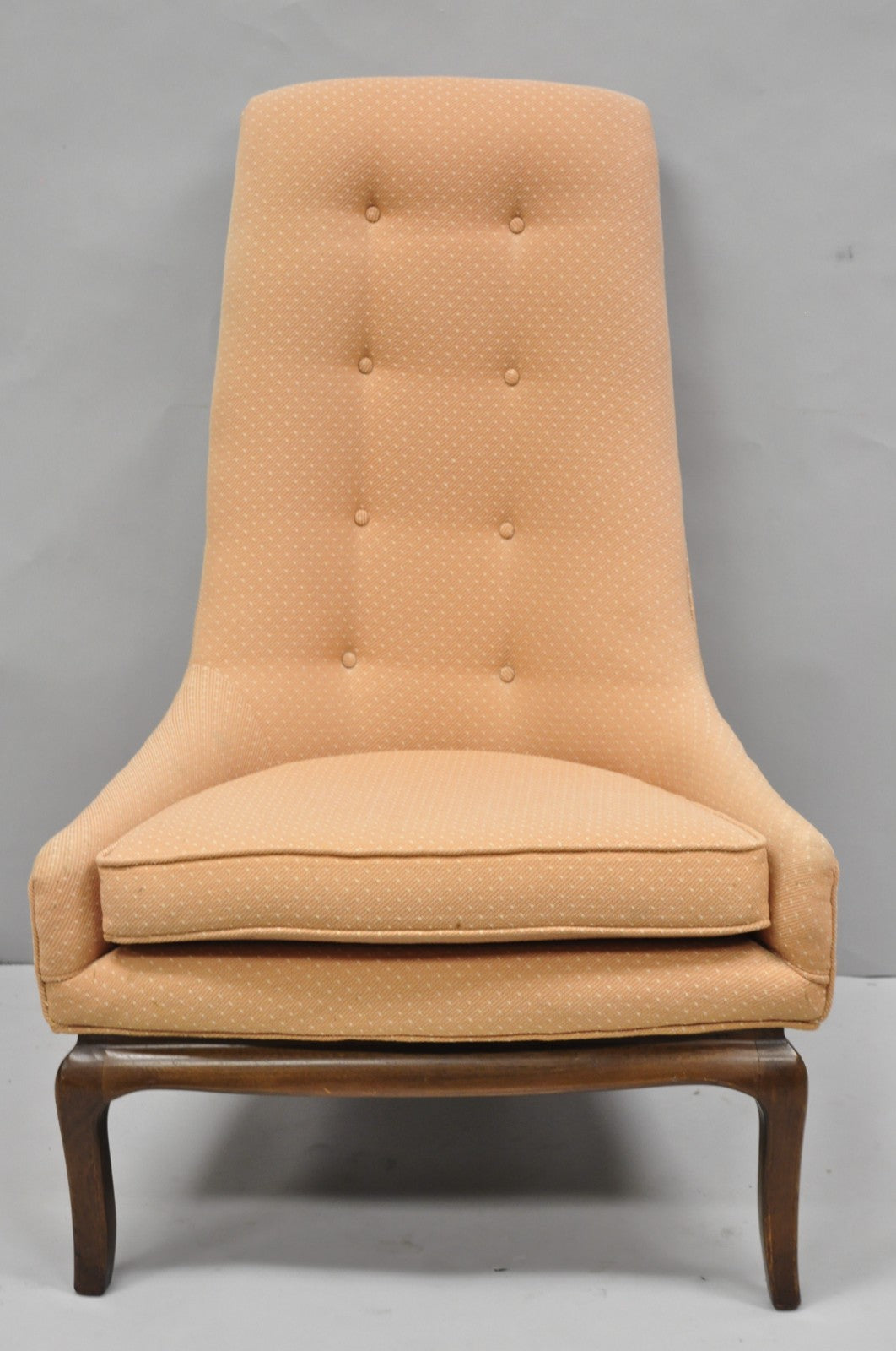 Mid Century Modern Walnut Lounge Chair Attr. T H Robsjohn Gibbings for Widdicomb