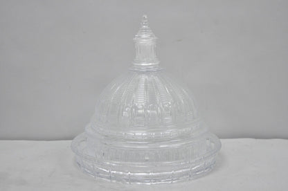 Shannon Design of Ireland Round Clear Cut Crystal Capitol Dome Cake Plate Stand