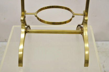 Vintage Italian Mid Century Modern Brass 3 Tier Muffin Pastry Cake Stand