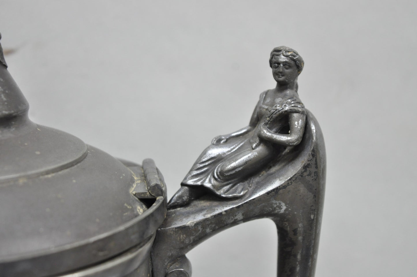 Antique Renaissance Reed & Barton Figural Silver Plated Coffee Water Pitcher