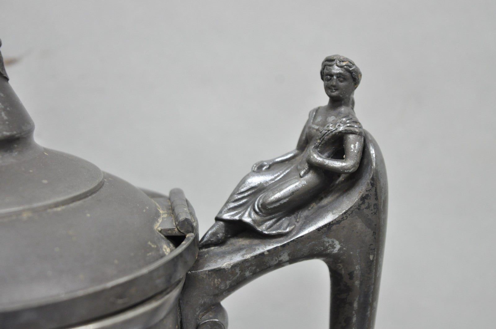Antique Renaissance Reed & Barton Figural Silver Plated Coffee Water Pitcher