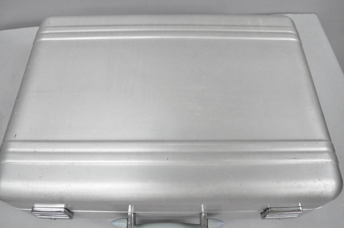 Vintage Art Deco Tokyo Japan Aluminum Hard Shell Suitcase Briefcase
