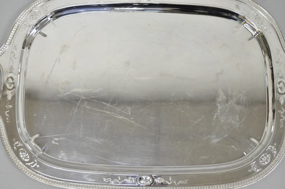 Antique Reed & Barton 04072 English Edwardian Silver Plater Serving Platter Tray