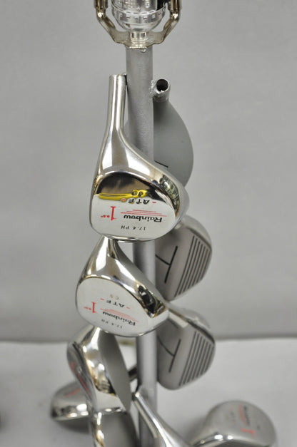 Decorative Modern Real Golf Club Mancave Game Room Table Lamps - a Pair