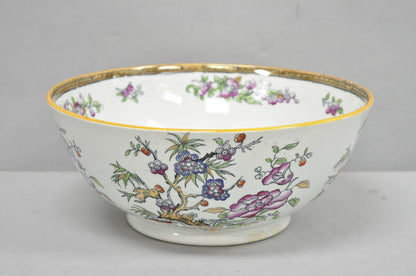 Antique Edge Malkin & Co Indian Tree English Transferware Porcelain Serving Bowl