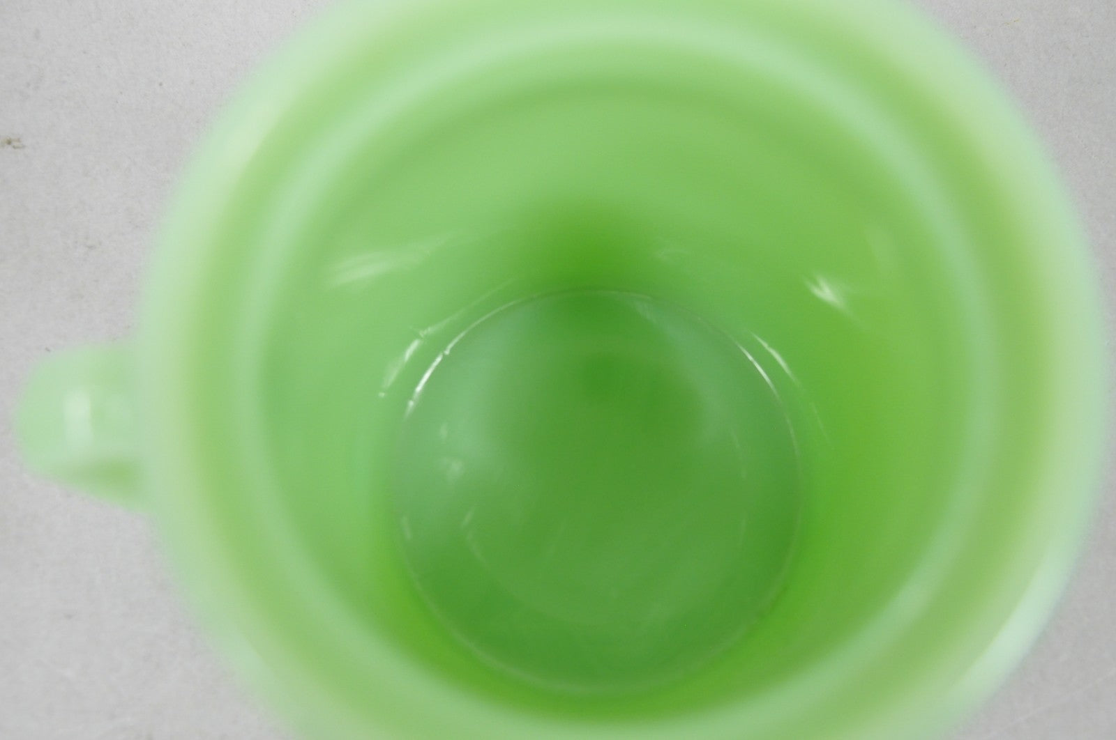 Vintage Green Jadeite Depression Glass 1 Cup Ribbed Juicer Measuring Cup